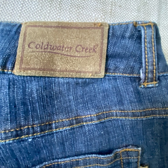 Coldwater Creek Womens Denim Cuffed Casual Vacation Capris-Sz-12 - Picture 5 of 16